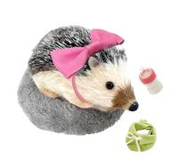 Silicone Hedgehog Toy, 12.7cm Cuddly Hedgehog, Realistic Animal Figure with Sleeping Pillow, Doll for Living Room Decoration and Kids Play