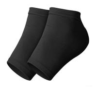 Silicone Heel Guards One Size 12x8.5cm Dimensions(Black (anti-slip))