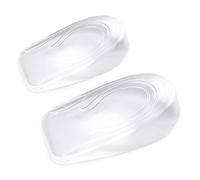 Silicone Heel Lift Inserts Cup Pads, Invisible Height High Increase Shoe Insoles Lifts, Wedge Silicone Insoles, Gel Heel Cups for Soft Heightening Taller (Women, 0.7 Inch/2cm)