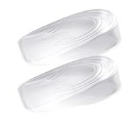 Silicone Heel Lifts - 3 Size Options, Gel Heel Cushion Inserts, 85x55mm Clear Height Increase Insoles, Half Inserts for Shoes, Bionic Curve Heels Cup | Shoe Lifts for Leg Length Discrepancy Men Women