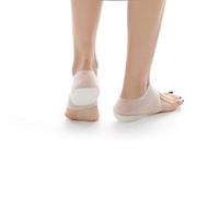 Silicone Height Increase Insole Invisible Heel Lift Soft Pads Silicone Gel Inserts Socks, Half Heel Socks Heel Protector Breathable Suitable for Men Women(4cm)