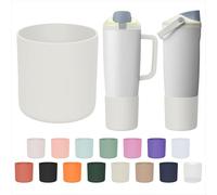 Silicone Higher Boot Compatible with Owala 30oz & 40oz FreeSip Sway Bottles & Tumblers, Large Protection Anti-slip Bottom Cover Sleeve for Freesip Sway Tumbler and Bottle