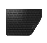 Silicone Hob Protector Mat 71x51cm, Heat Resistant to 446°F, Scratch Proof Cooker Cover for Electric/Induction Hobs, Waterproof & Non-Slip Stove Guard (Black)