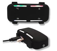 Silicone Holder Compatible for tractive GPS Dog 6 Tracker (2025 Release) for pet Collar,Durable Rubber Cover,Secure case with Strap Necklace for dog6 tag (2pack,Black)