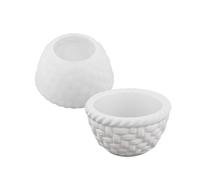Silicone Holder Mold Flower Basket Shape Crafting Plant Pots Molds Texture Holder Mold