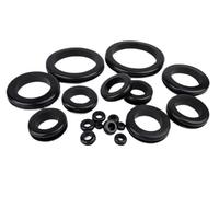 Silicone Hole Plug, 100pcs Rubber Grommet 3~20mm Blanking Wiring Cable Gasket Seal Assortment Set for Protects Wire Hardware Tools(9 * 15 * 2mm)