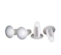 Silicone Hole Plug, Waterproof Rubber Stoppers,100Pcs PC Board Fixed Rivet Push Nylon Plastic Buckle Car For Door Trims, Roof Linings, Boot(White,4.6mm)