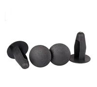 Silicone Hole Plug, Waterproof Rubber Stoppers,100Pcs PC Board Fixed Rivet Push Nylon Plastic Buckle Car For Door Trims, Roof Linings, Boot(Black,3.8mm)