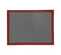 Silicone Hollow Baking Mat Non Slip Oven Liner Heat Resistant Perforated Bread Pastry Mat for Baking Bread Pizza Buns Meat Vegetables Durable Food Grade Silicone Red Black 70g