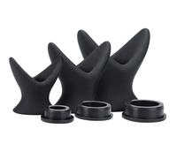 Silicone Hollow Tunnel Anal Plug Anal Trainer Black Anal Sex Toys Adult Toys with Cover Expander Butt Plug Men Women Gay Sets & Sex Kits Black l