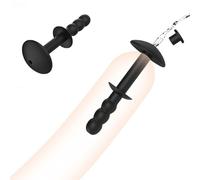 Silicone Hollow Urethral Sound - Soft Flexible Penis Plug Dilator with Umbrella-Style Stopper, Safe Catheter Rod for Male Pleasure & Masturbation Play (Diameter 0.39 in)