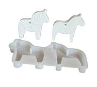 Silicone Horse Mould, Silicone Mould for Epoxy Resin, Easy Demould, Flexible Casting Mould for Paste Plaster Cement Decorative Soap Aromatherapy Candle