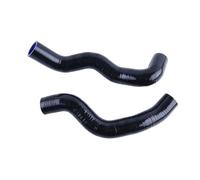 Silicone Hose 2PCS Compatible with TiidaVersa HR16DE 1.6L 2004-2012 Silicone Radiator Hoses Kit Motorcycle Accessories(Black)