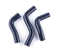 Silicone Hose 3PCS 3PLY for 1989-1998 Compatible with MiataMK1 MK1 1.6 Mx-5 Roadstar Na6ce B6ze 1600 Silicone Radiator Hose Replacement Auto Parts 1990 Motorcycle Accessories(Gloss Black)
