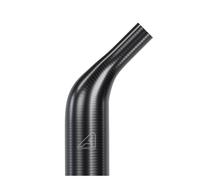 Silicone Hose 45 Degree Reducing Elbow Black 19mm to 13mm (3/4" to 1/2") ID - 150mm (6") Legs