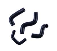 Silicone Hose 4PCS 3PLY for 1992-2003 compatibe with March11 Micra11 K11 CG13DE 1.3L K11C 4-at 1994 1995 1996 1997 1998 1999 2000 Radiator Hose Pipe Kit Motorcycle Accessories(Gloss Black)