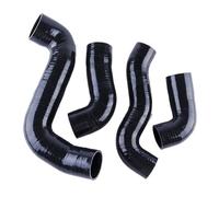 Silicone Hose 4PCS for 2007-2013 N14 Compatible with Coopers R56 N18 R55 R57 1.6T Turbo Silicone Intercooler Hose Kit Tube 2008 2009 2010 2011 2012 4PLY Motorcycle Accessories(Gloss Black)