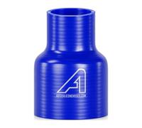 Silicone Hose Reducer 38mm to 22mm Straight Blue, Radiator Pipe | -50 to +180°C | 4.5mm Wall, 3 Ply Polyester | Outside Diameter (OD) 47/31mm | Joins Two Different Sizes | Show-Car Gloss