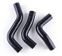 Silicone Hose Silicone Radiator Hose Kit Pipe for 1989-1998 Mazda5 MX5 MX-5 Miata MK1 1.6 Roadstar NA6CE B6ZE 3PCS 3PLY 1990 1991 1992 1993 Motorcycle Accessories(Gloss Black)