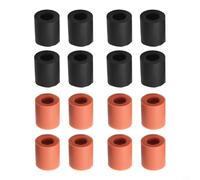 Silicone Hot Bed Leveling for 3D Printers - 16-Piece Set (8 Black + 8 Orange), 18 mm Height × 16 mm Diameter, Non-Slip Shock Absor