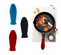 Silicone Hot Handle Holder 3pcs Silicone Pan Handle Covers Heat Resistant Pan Handle Covers for Cast Iron Skillets Flexible, And Easy to Clean