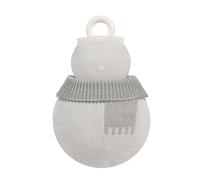 Silicone Hot Water Bottle for Cold Weather Snowman Shape Warm Bag for Indoor Outdoor Easy to Fill Antileak Design Antileak Hot Bag