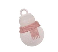 Silicone Hot Water Bottle for Cold Weather Snowman Shape Warm Bag for Indoor Outdoor Easy to Fill Antileak Design Home Travel Hot Bag