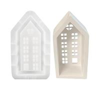 Silicone House Mould - Non-stick Resin Casting Mould Creations for Epoxy Candles, Detailed Architectural House Mould | DIY Craft Decoration Project Creation Kits