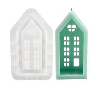 Silicone House Mould - Non-stick Resin Casting Mould Creations for Epoxy Candles, Detailed Architectural House Mould | DIY Craft Decoration Project Creation Kits