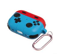 Silicone Housing for AirPods Pro 3 With Optimized Weight Distribution, Edge Coverage, and Functional Cutout Integrity (Red Blue)