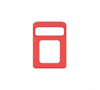Silicone Housing For Toniebox Audio Player With Shock-Dampening Properties And Integrated Transport Handle(Red)