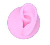 Silicone Human Ear Nose Belly Button Model - Practice Piercing Mannequin for Suture & Jewelry Display(Left Ear)