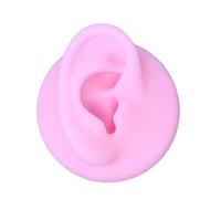 Silicone Human Ear Nose Belly Button Model - Practice Piercing Mannequin for Suture & Jewelry Display(Right Ear)