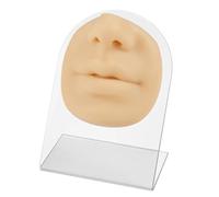 Silicone Human Mouth Model - Realistic Artificial Lips for Acupuncture Teaching and Tattoo Practice(Yellow)