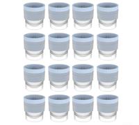 Silicone Ice Ball Maker 16 Piece Round Tray for Home Use, 6CM Diameter Ice s Suitable for Whiskey and Cocktails with Flexible Material (blue)