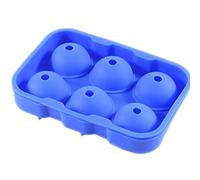 Silicone Ice Ball Maker Mold for Freezer, Reusable Ice Cube Trays, Sphere Ice Cube Mold, Diameter 4.5cm, for Cocktail Bourbon (Blue)