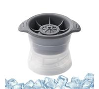 Silicone Ice Ball Mold 6cm, Large Round Maker for Whiskey Cocktails, Easy-Release Sphere Mold with Funnel, Reusable Giant Ball Tray for the Freezer