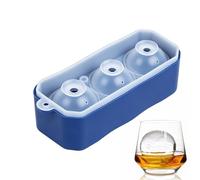 Silicone Ice Ball Mold - Reusable Easy Release Freezer | Freezer Ice Ball Maker Mold | for Cocktails Bourbon Wine Coffee Juice Milk Water Home Fridge Bar Restaurant Camping