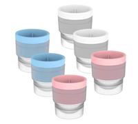 Silicone Ice Ball Mould, 2.4 Inch IceSphere Maker Moulds for Whisky, Cocktails Round Ice Cube Moulds, Iceball Maker, Sphere Ice Cube Mould, Leakproof Stackable Ice-Cube Trays for Freezer (6PCS)