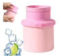Silicone Ice Bucket, Round Freezer Maker Mould, 2 in 1 Cup with Double Layer, Flexible Silicone Chilling Barrel, Portable Cooler with Modern Style, Home Bar Accessory for Parties & Picnic