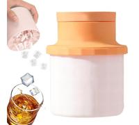 Silicone Ice Bucket, Round Freezer Maker Mould, 2 in 1 Cup with Double Layer, Flexible Silicone Chilling Barrel, Portable Cooler with Modern Style, Home Bar Accessory for Parties & Picnic