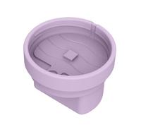 Silicone Ice Cream Container with Lid & Spoon, Reusable Freezer Storage Tray for Stanley 40oz Cup, Ice Cream Sundae Bowl with Matching Accessories for Home Kitchen-Purple