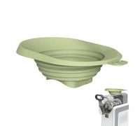 Silicone Ice Cream Maker Funnel Foldable Splash-Proof Feeding Funnel For Ice Cream Machines, Makers & Juicers - Wide Mouth Design For MessFree Pouring Into Cups & Cones - Universal Fit