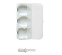 Silicone Ice Cream Molds Set with Detachable Stick Creative 3 Compartments Popsicles Maker Tray Silicone Popsicles Molds