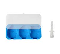 Silicone Ice Cream Molds Set with Detachable Stick Creative 3 Compartments Popsicles Maker Tray Silicone Popsicles Molds