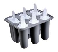 Silicone Ice Cream Molds Set with Detachable Stick Creative 6 Compartments Popsicles Maker Tray Silicone Ice Lolly Molds for Kids