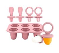Silicone Ice Creams Molds for Babies Teething Relief with 6 Ice Cubes Tray for Soothing Gums and Safe Chewing Food Grade Materials Easy Cleaning Infant Teething Relief Silicone Molds