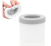 Silicone Ice Cube Moulds, Cylinder Ice Cube Tray with Lid, Press-Type Ice Maker & Storage Cup for Juice, Drink, Coffee, Cocktails, 60 Ice Cubes (Pink)