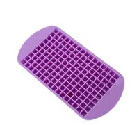 Silicone Ice Cube Tray 1pc/2pcs - Large Capacity 160 Grids Silicone Fruit Ice Cube Maker DIY Small Square Mold Kitchen Essential for Home(Purple2)