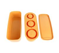 Silicone Ice Cube Tray Easy Release Ice Cube Maker with Spill Resistant Lid for Cocktail Tea Coffee Large Cylinder Ice Cubes for 30oz 40oz Cups Reusable Non Stick BPA Durable (Yellow)